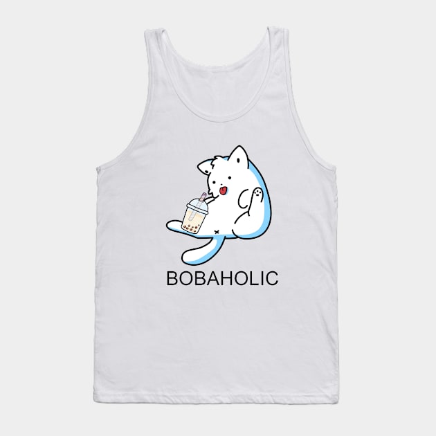 Lazy Bobaholic Kitty! Tank Top by SirBobalot